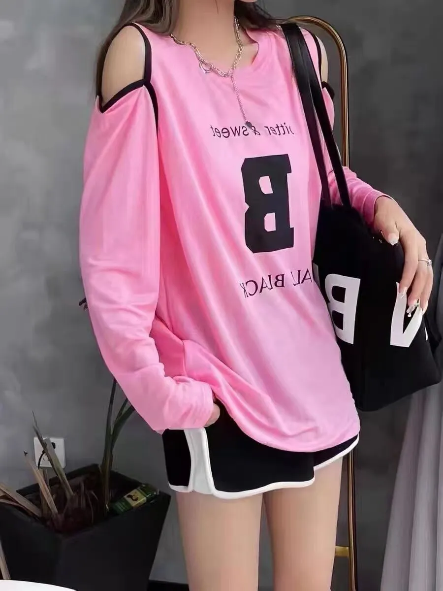 exposed shoulder shirt