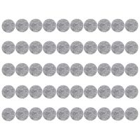 50Pcs Round Shaped Table Chair Furniture Leg Felt Mat Pad Gray