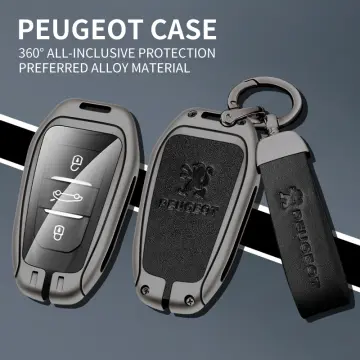 Peugeot Series Leather Car Key Fob Cover, Remote Key Case, Leather Car Key  Case for Peugeot 408 4008 3008 5008 308 301 508 2008 Fit Citroen 