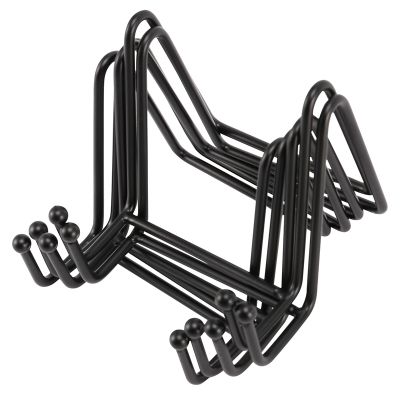 5 Pack Metal Display Stands Black Iron Easel for Plate Stand Plate Holder Display Stands for Picture, Decorative