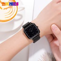 SKMEI Stainless Steel Watch Casual Simple Women Watches