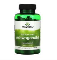 [ โสมอินเดีย ] Swanson, Ashwagandha (450 mg) x 100 แคปซูล (Capsules)