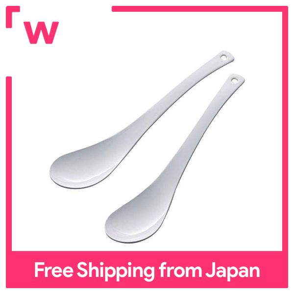 Shimomura China Spoon Set of 5 easy to spoon up 18-8 Stainless Made in Japan 