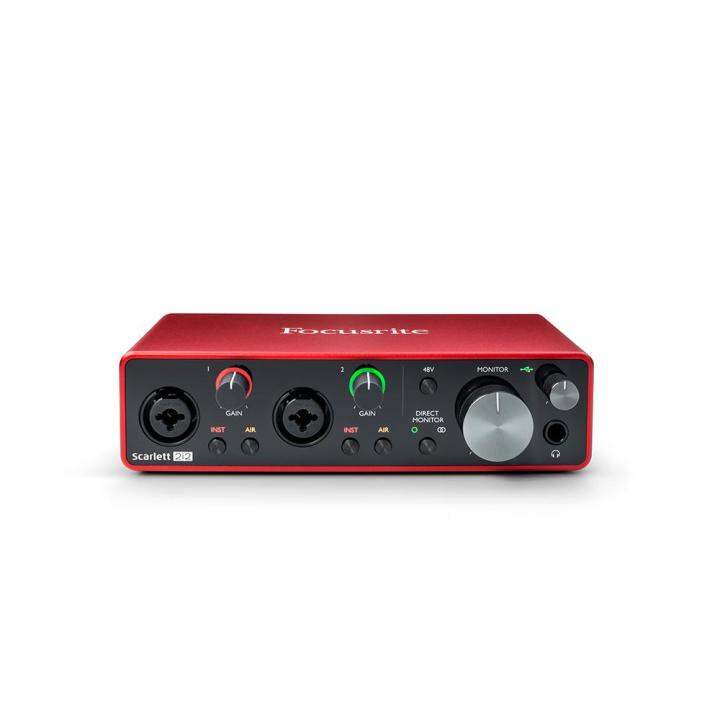 focusrite-scarlett-2i2-3rd-gen-ออดิโออินเทอร์เฟส-ตัวต่อกีตาร์เข้าคอม-แบบ-2-channel-ช่องเสียบแบบ-combo-xlr-แถมฟรีโปรแกรมตัดต่อเสียง-ableton-live-lite-9-amp-ชุด-plug-in-เสร