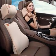 Bộ Gối Tựa Lưng,Tựa Đầu Ô Tô Xe Hơi Cao Su Non Siêu Đàn Hồi Cao Cấp Chính