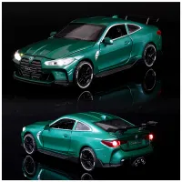 (ร้อน) Diecast 1:32รุ่นรถ Miniature BMW THE4 M4 Coupe โลหะ Sportcar ตกแต่งเด็กของขวัญเด็กของเล่นคริสต์มาส