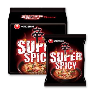 มาม่าเกาหลี รสเผ็ดมาก Nongshim Shin Ramyun Red Super Spicy 120g 농심 신라면 레드 슈퍼 스파이시120g