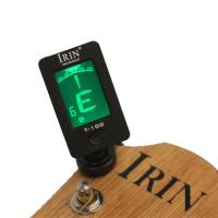 IRIN T-100 Universal Guitar Tuner จอแสดงผล LCD สำหรับ Chromatic Acoustic Electric Guitar Bass Ukulele Guitar Accessories