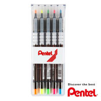 Pentel Highlighter ปากกาเน้นข้อความ เพนเทล S512 (แพ็ค 5 สี)