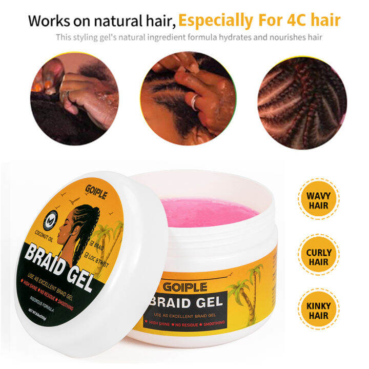 【JH】Hair Wax Cream Edge Control Smooth Hold Styling iding Gel Tames Frizz Edges Hair Gel Loc