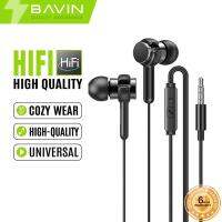 【Undine earphone】BAVIN HX859ยูนิเวอร์แซล Headphone Stereo 3.5มมแจ็คเสียงหูฟังมีสายพร้อมไมโครโฟน