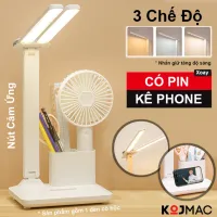 [HCM] Đèn Học Để Bàn Siêu Sáng KOJMAC Desk Lamp Led Light Smart ( Cao Cấp Mẫu Size Tùy Chọn, 3 Chế Độ Trắng Ấm Vàng, Thiết Kế Thông Minh Xếp Gọn, Chống Cận Thị Đèn Đọc Sách Tủ Đầu Giường Ngủ ... sạc Pin USB )