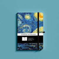 A5 Van Gogh Dotted Bullet Journal ปกแข็ง Bujo Starry Night Dot Grid Notebook