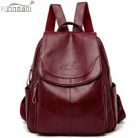 Hot Women Backpacks Designer High Quality Soft Leather Shoulder Bags Fashion Back Bag Female Travel Bags Mochilas Mujer Backbags