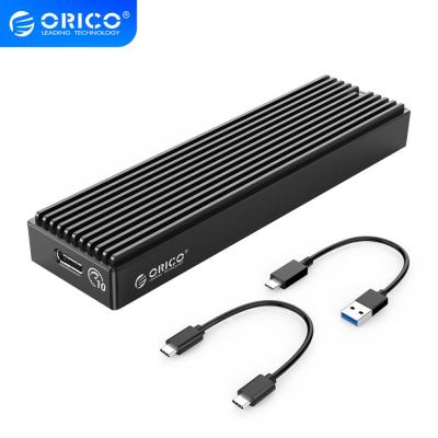 ORICO M.2 NVME Enclosure USB C Gen2 10Gbps เอสเอสดีของเครื่องพีซี M2 SATA NGFF 5Gbps SSD เครื่องมือฟรีสำหรับ2230/2242/2260/2280 SSD