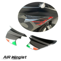 Universal Motorcycle Carbon Fiber Style Winglets Air Deflector Aerodynamic Wing Spoiler for DUCATI Panigale V4 V4S V4R