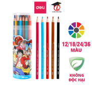 Bút chì màu dạng cốc Deli One Piece - 12 18 24 36 màu - CC119 12 18 24 36