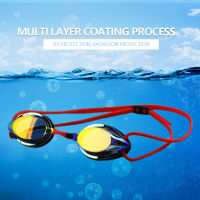 Unisex Anti-Fog Swimming Glasses Silicone Snorkeling Diving Goggles Adjustable Buckle Safe Soft Elastic for Professional Sports