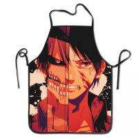 Eren Jaeger Attack On Titan Bib Apron Women Men Unisex Kitchen Chef Shingeki No Kyojin Tablier Cuisine for Cooking Baking