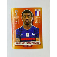 สติ๊กเกอร์สะสม Presnel Kimpembe ฟุตบอลโลก Worldcup 2022 France ของสะสมทีมฟุตบอล ฝรั่งเศส