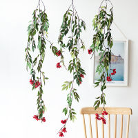Artificial Flower Vine Green Leaves For Garden Wall Decoration Garden Wall Hanging Air Conditioning Pipeline Covering Plant, Artificial Plant Toona Home Wedding Party Decora