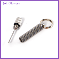 JointFlowers ถาดใส่ซิมการ์ดสแตนเลสแบบพกพาขาดีดอุปกรณ์กำจัดที่เปิดเข็มหมุดปักการ์ด