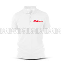 เสื้อยืดเสื้อโปโล J &amp; T Express Baju Sulam Pakaian Murah ขายพัสดุ Courier Driver Rider เสื้อยืดที่เหมาะกับชายและหญิงเสื้อ