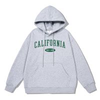 California USA Letter Printed Hoodie Men Winter Warm Cotton Sweatshirts Fashion Thick Hoody Loose Oversize Sportswears Mens Size XS-4XL