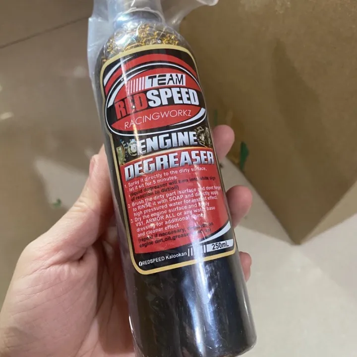 red speed motorcycle engine degreaser 250ml with brush Lazada PH