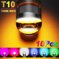 10pcs W5W 194 168 T10 Glass Housing COB LED Car Bulb 3000K 6000K White thumbnail