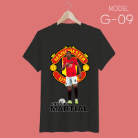 เสื้อยืด สกรีนลายนักเตะแมนฯ ยูไนเต็ด สีดำ #ANTHONY MARTIAL - Man United T-Shirt