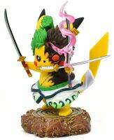 PVC 4 "Pokemon อะนิเมะ Kawaii Pikachu คอสเพลย์ Roronoa Zoro Action Figure รูปปั้น GK คอลเลกชันวันเกิดของขวัญ Funko Pop It