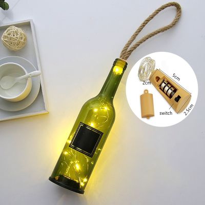 ▩™ 5PCS/10PCS String Bottle Lights Cork Wine 2M 20 LED Fairy Party Wedding Christmas Halloween Decoration Bar With LR44 Battery