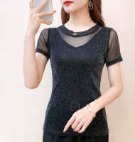 Womens Tight Silk Short Sleeve T-Shirt