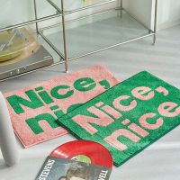 พร้อมส่ง? พรม NICE สีหวานน่ารัก rug พรมขนนุ่มนิ่ม carpet พรมปูพื้น พรมเช็ดเท้า พรมน่ารัก พรมแต่งห้อง minimal มินิมอล