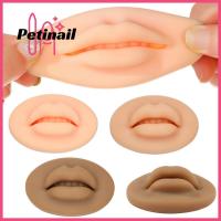 เครื่องมือความงาม PETINAIL สำหรับมือใหม่อุปกรณ์ฝึกฝนการทำลิปย้อมสีแบบถาวรสำหรับช่างแต่งหน้าแบบถาวร3D ฝึกฝนผิวซิลิโคนอ่อนนุ่มริมฝีปากเปิดปาก