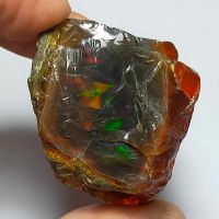 พลอย ก้อน ดิบ โอปอล เอธิโอเปีย ธรรมชาติ แท้ ( Unheated Natural Black Opal Ethiopia ) หนัก 269 กะรัต