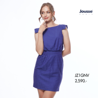 ชุดเดรส Jousse Pencil working Dress ชุดเดรสสั้น มีสมอบตรงช่วงเอว  (JZ1GNV)