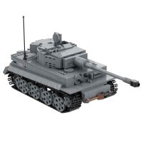 Dengshan61621742 Wii Tiger I Ausf E ชุดบล็อคก่อสร้างของเล่นรถถังทหารแข็งแรงเยอรมันชุดทหาร Ww2ทหาร2นายเป็นของขวัญ