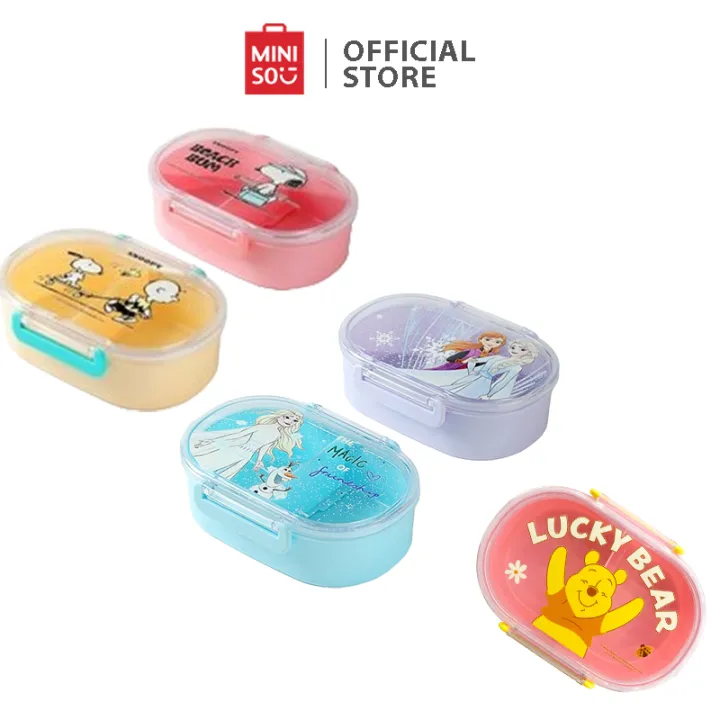 Miniso Snoopy's Summer Vacation Series 3-Piece Food Storage Container Set  (Pink or Blue) - Random Delivery