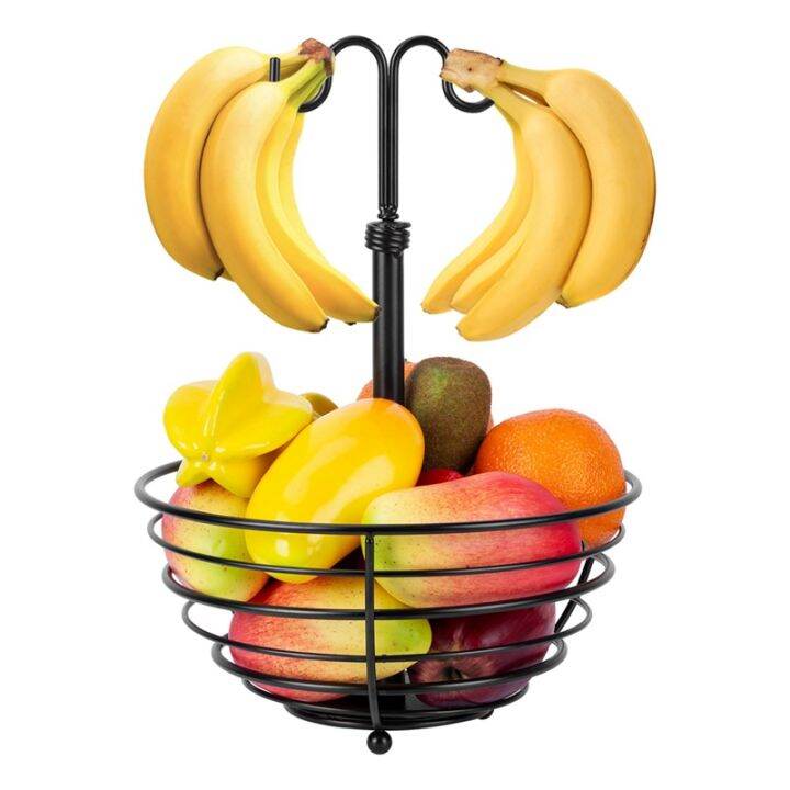 2pcs-metal-fruit-basket-portable-kitchen-storage-countertop-shelf-vegetable-rack-detachable-snack-holder-bread-baskets