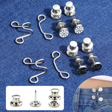 10PCS Detachable Screw Style Button Fastener Pants Pin for Jeans