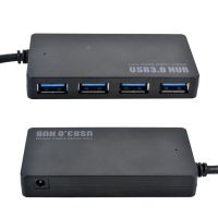 2X 5Gbps High-Speed USB 3.0 Hub 4 Ports USB Splitter Adapter for PC Laptop Power Supply