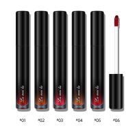 ลิปสติก สีสวย ติดทน ลิปสติกแท้แบรนด์ 6 สีLong-lasting beautiful lipstick, 6 genuine brand lipstick