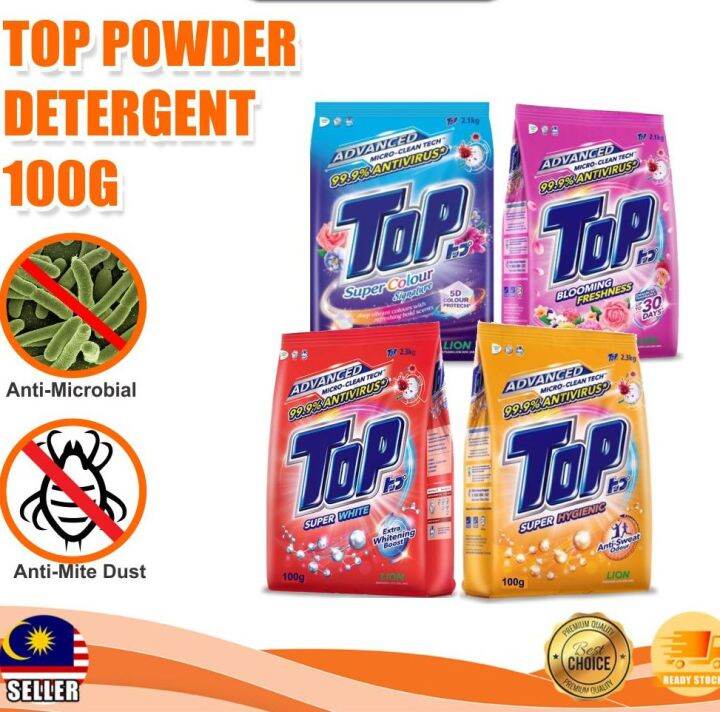 TOP Powder Laundry Detergent Super Hygiene Super Colour Super White