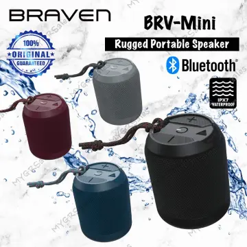 Braven BRV-Mini Portable Compact Waterproof IPX7 Bluetooth