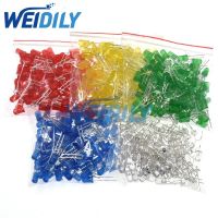 500PCS 5MM LED Diode Kit Mixed Color Red Green Yellow Blue White Led Light DIY Kit WATTY Electronics