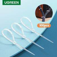 Ugreen 100PCS Cable Ties Self-Locking Zip Ties For Cable Winder Strap Fastener Holder Clamp Cable Management Organizer Hook Loop