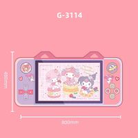 Kuromi แผ่นรองเมาส์ลายอนิเมะ My Melody แผ่นรองเม้าส์น่ารักคีย์บอร์ดคอมพิวเตอร์แผ่นรองเมาส์แผ่นรองปูโต๊ะอุปกรณ์เสริมสำหรับเล่นเกมลายการ์ตูน