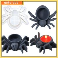 GOTORADE 1Pcs ถ้วยเทียนแก้ว แม่พิมพ์ซิลิโคนสำหรับตกแต่ง ยิปซั่มคอนกรีต ดีไอวาย แม่พิมพ์ใส่เทียน ของใหม่ อีพอกซีเรซิน เชิงเทียนรูปแมงมุม